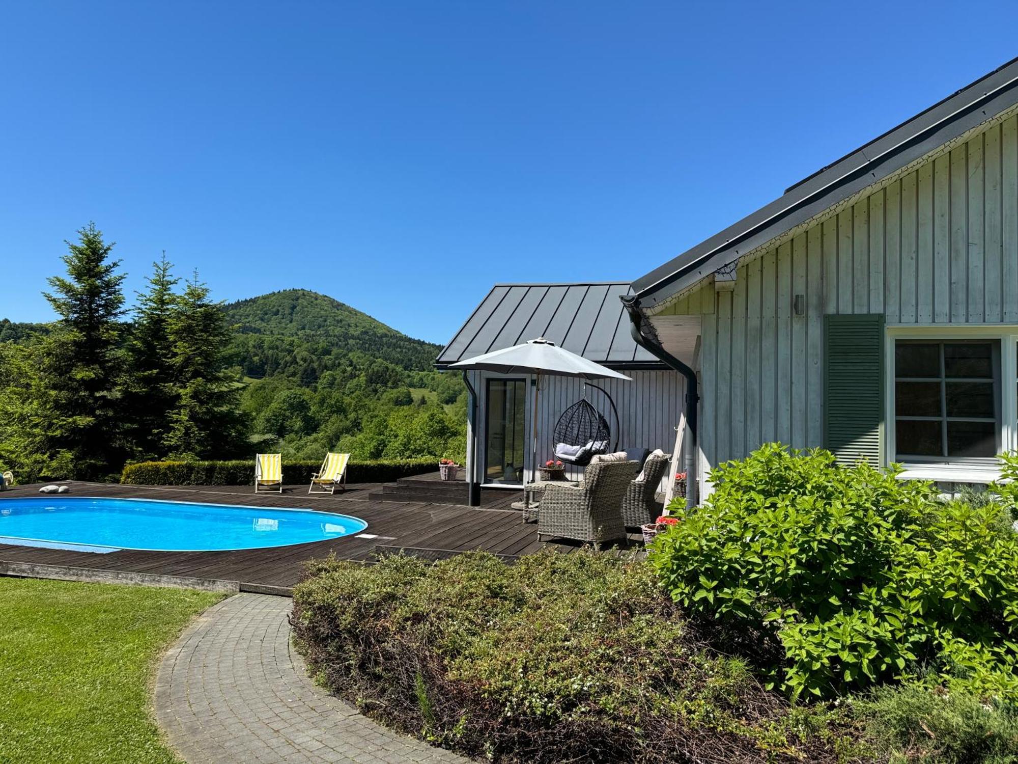 Dom W Starym Sadzie Z Basenem I Sauna - Beskid Wyspowy Villa Rybie Nowe